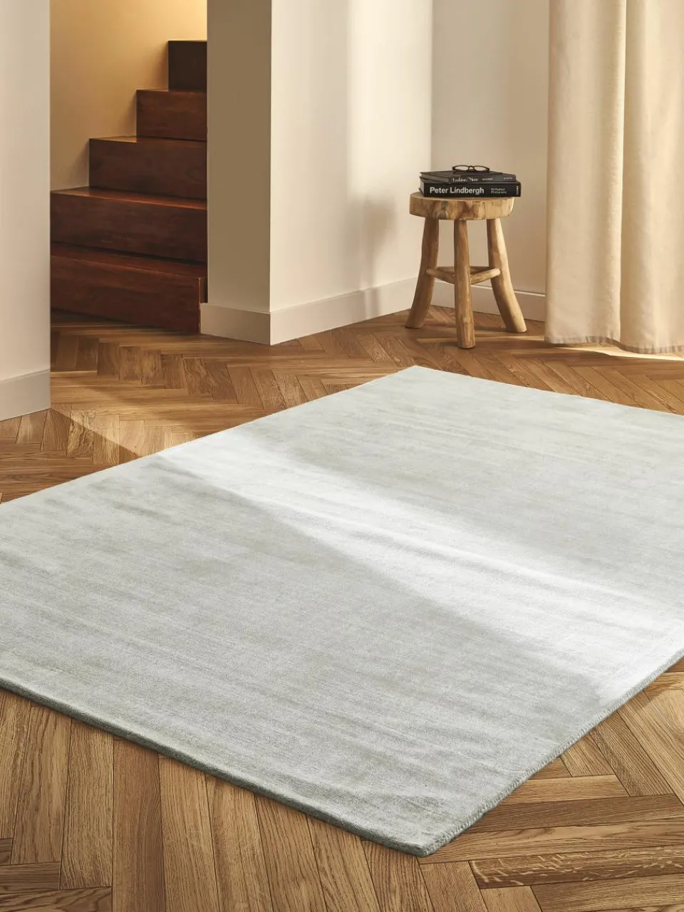 Handgeweven viscose vloerkleed Jane^Westwing Collection Outlet