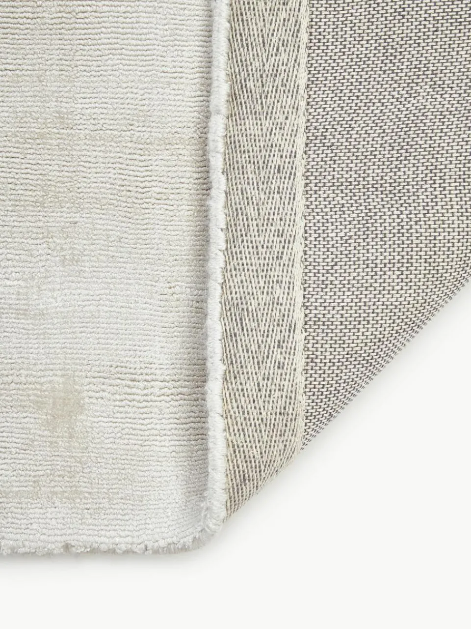 Handgeweven viscose vloerkleed Jane^Westwing Collection Outlet