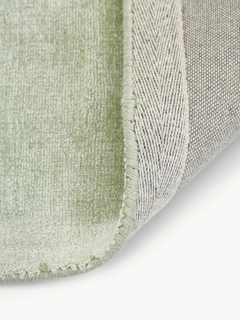 Handgeweven viscose vloerkleed Jane^Westwing Collection Hot
