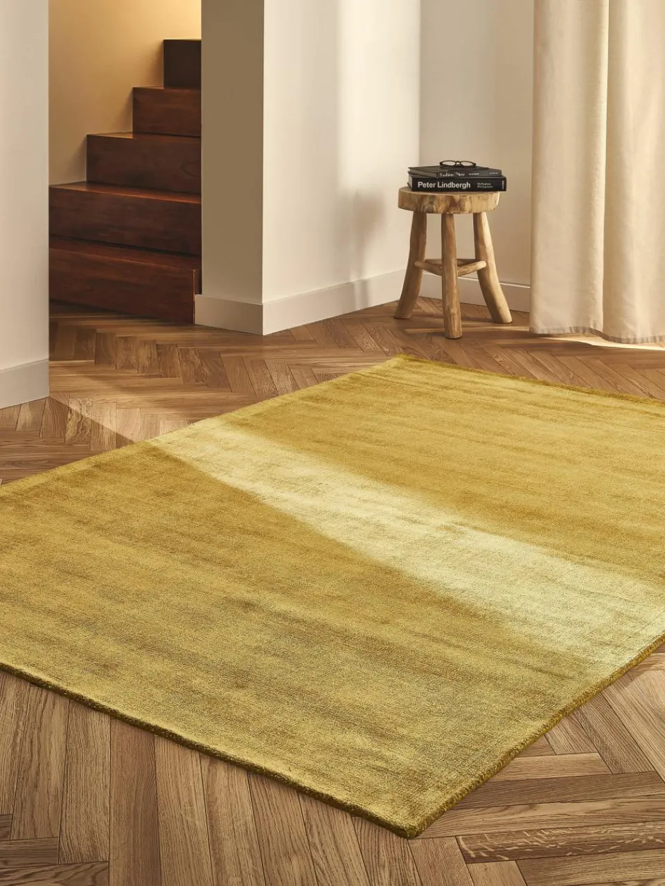 Handgeweven viscose vloerkleed Jane^Westwing Collection Discount