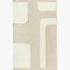 Handgeweven vloerkleed Laine met hoog-laag patroon en franjes^Westwing Collection Online