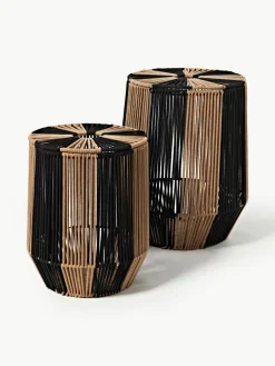 Handgeweven wasmanden Gabe van touw, 2-delig^Westwing Collection Sale