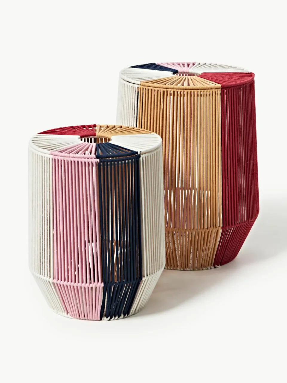 Handgeweven wasmanden Gabe van touw, 2-delig^Westwing Collection Hot