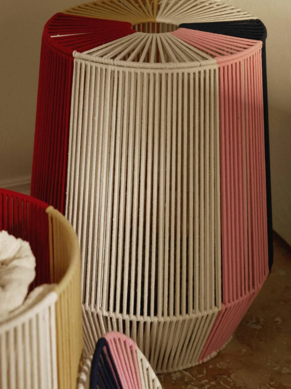Handgeweven wasmanden Gabe van touw, 2-delig^Westwing Collection Hot
