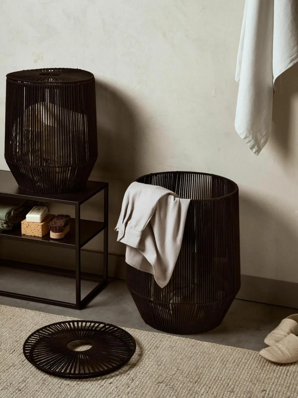 Handgeweven wasmanden van touw, 2-delig^Westwing Collection Clearance