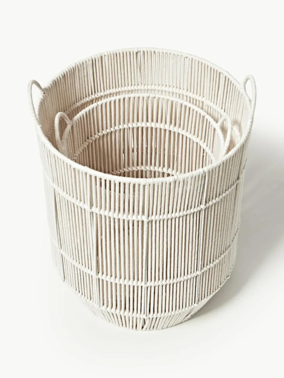 Handgeweven wasmanden van touw, 2-delig^Westwing Collection Online