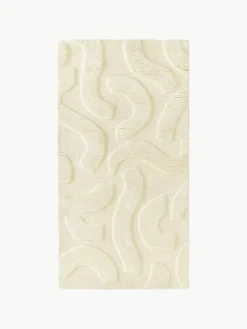 Handgeweven wollen vloerkleed Clio met hoog-laag structuur^Westwing Collection Hot