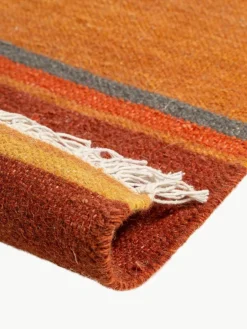 Handgeweven wollen vloerkleed Zohra met franjes^Benuta Online