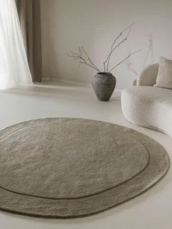 Handgeweven wollen vloerkleed Shape^Benuta Clearance