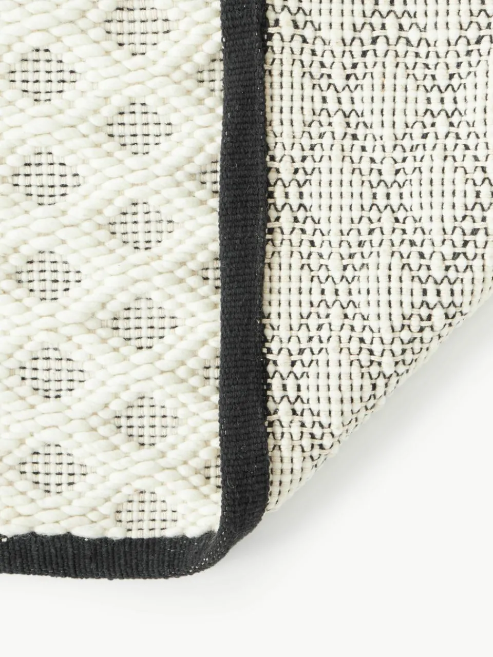 Handgeweven wollen vloerkleed Inar^Westwing Collection Hot