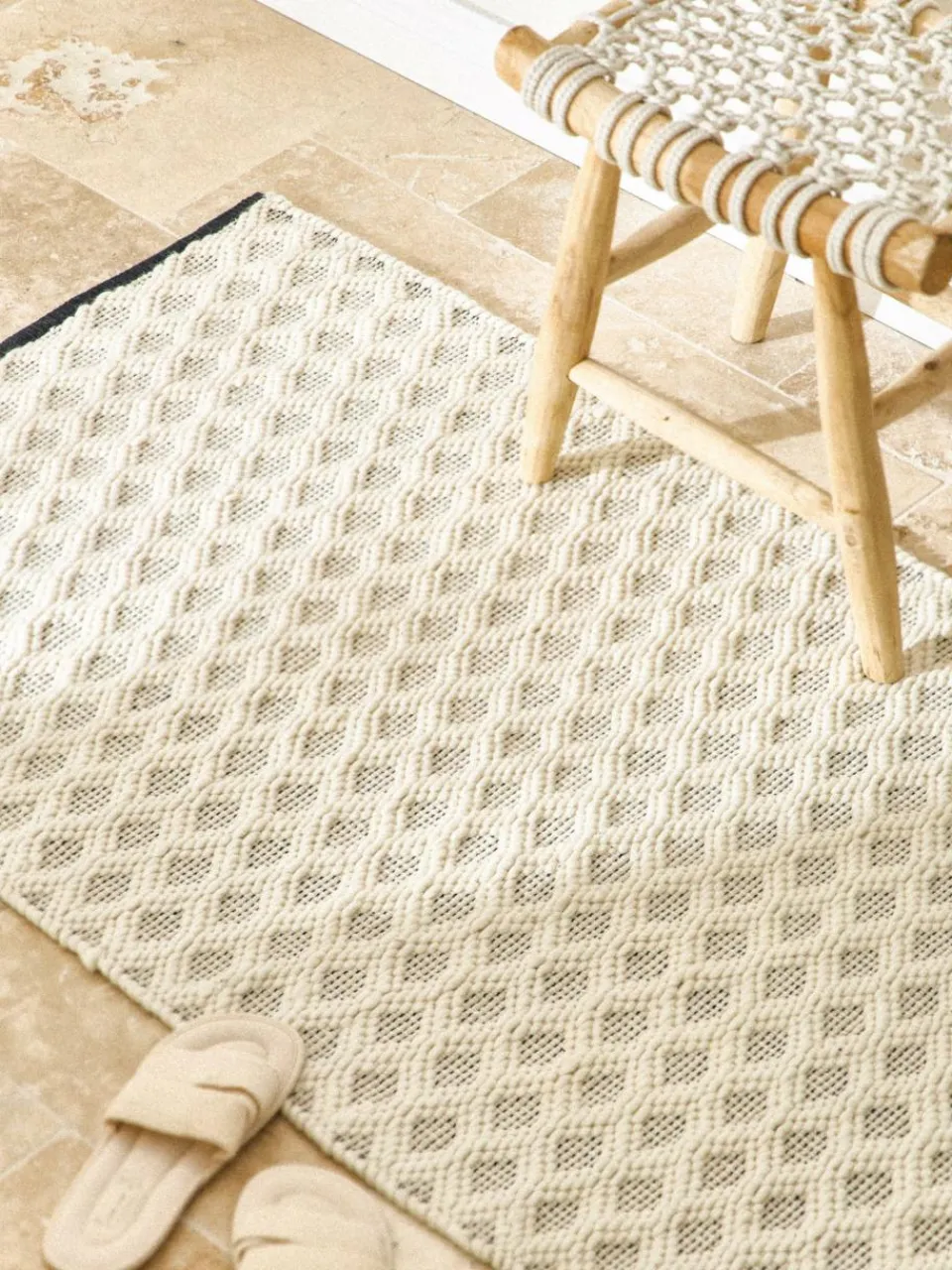 Handgeweven wollen vloerkleed Inar^Westwing Collection Hot