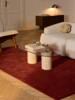 Handgeweven wollen vloerkleed Zayne^Westwing Collection Hot