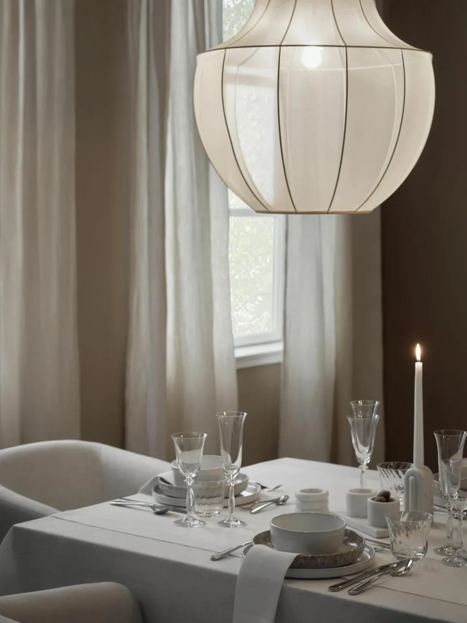 Hanglamp Beau van netstof^Westwing Collection Clearance
