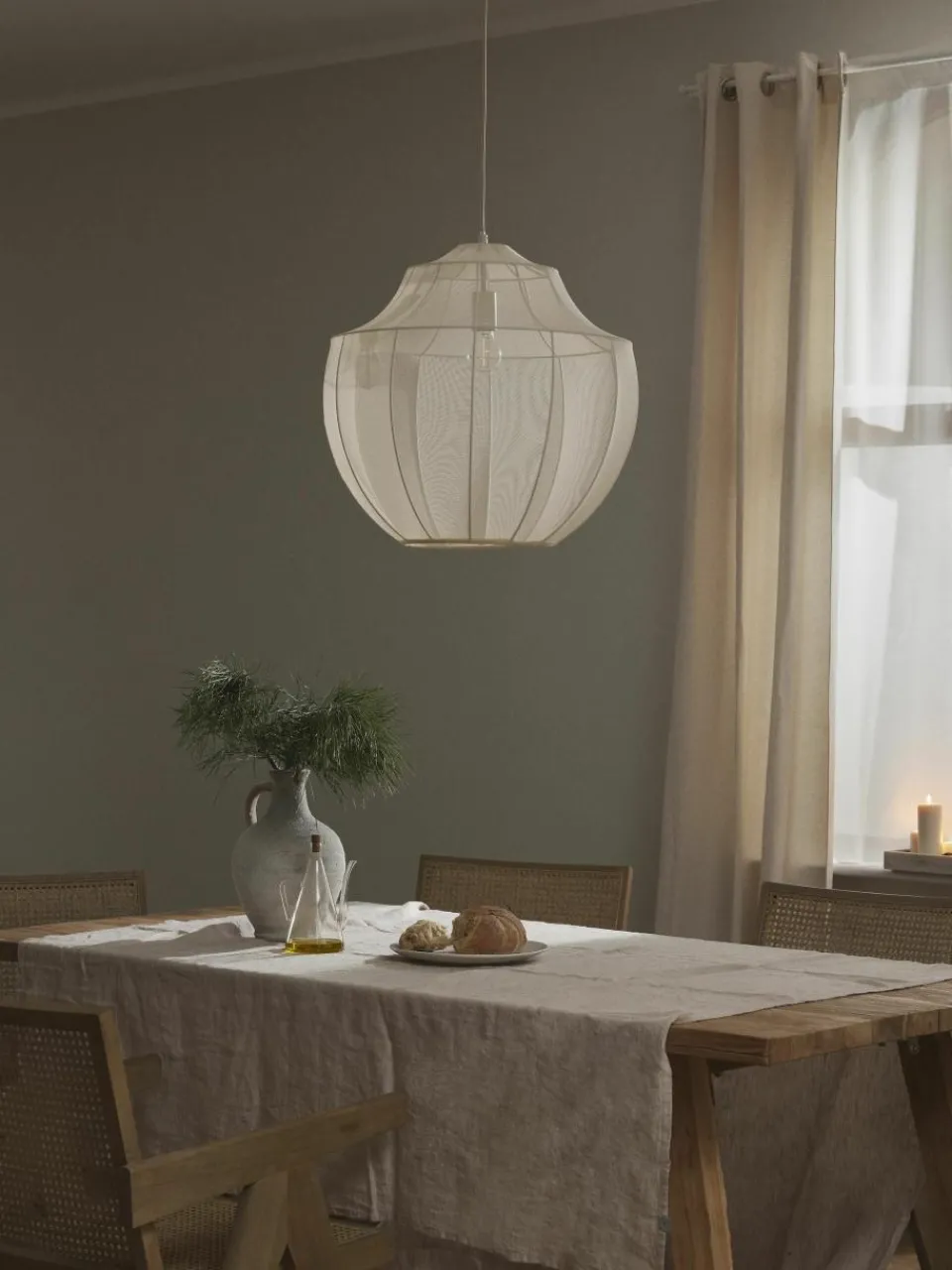Hanglamp Beau van netstof^Westwing Collection Clearance