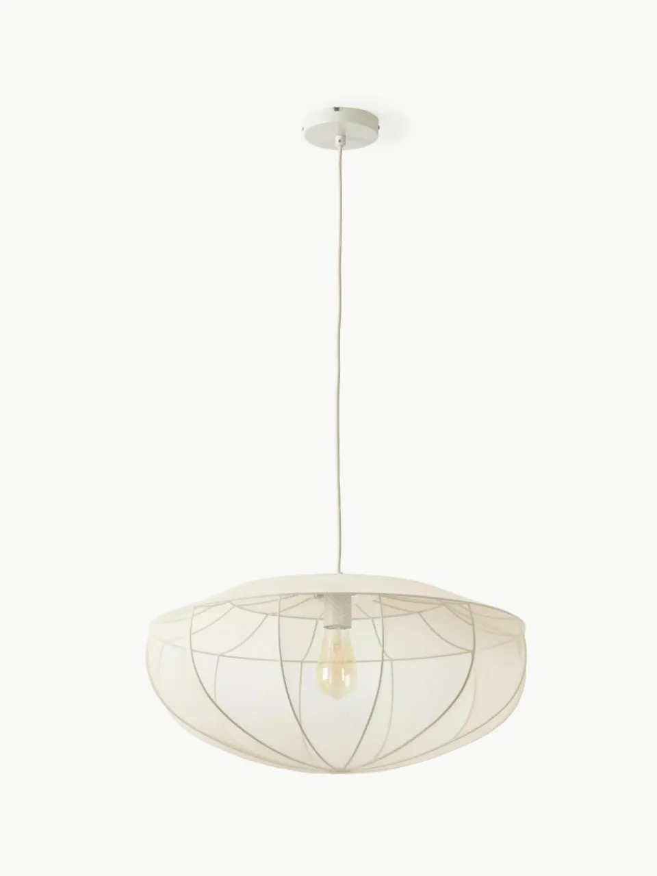 Hanglamp Beau van netstof^Westwing Collection Fashion