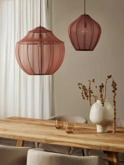 Hanglamp Beau van netstof^Westwing Collection Fashion