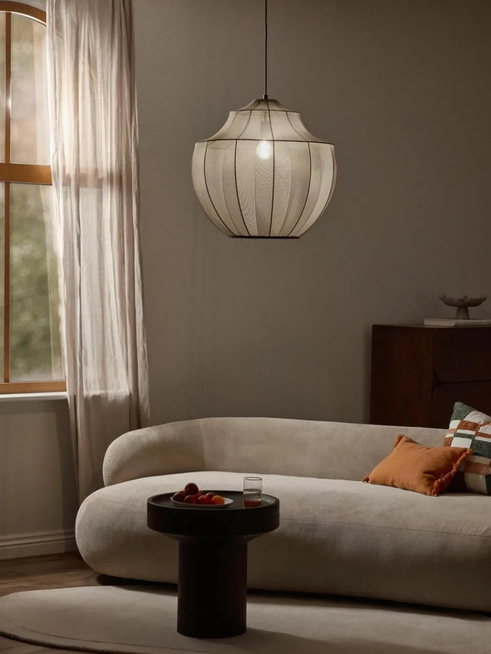Hanglamp Beau van netstof^Westwing Collection Best