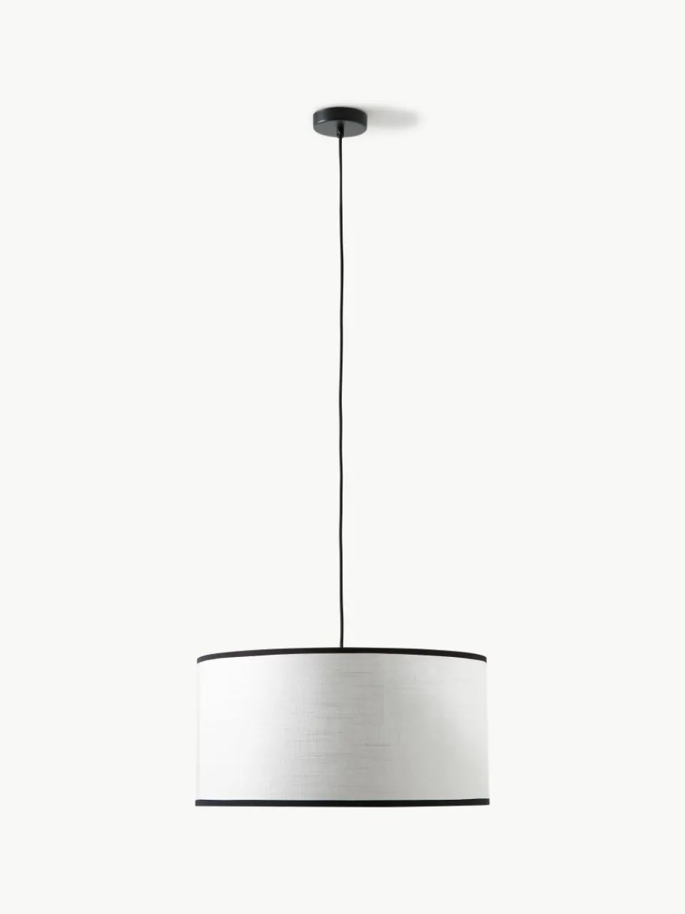 Hanglamp Claudette met linnen lampenkap^Westwing Collection Online