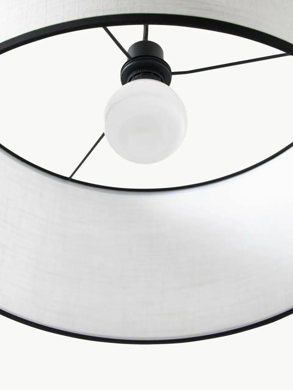 Hanglamp Claudette met linnen lampenkap^Westwing Collection Online