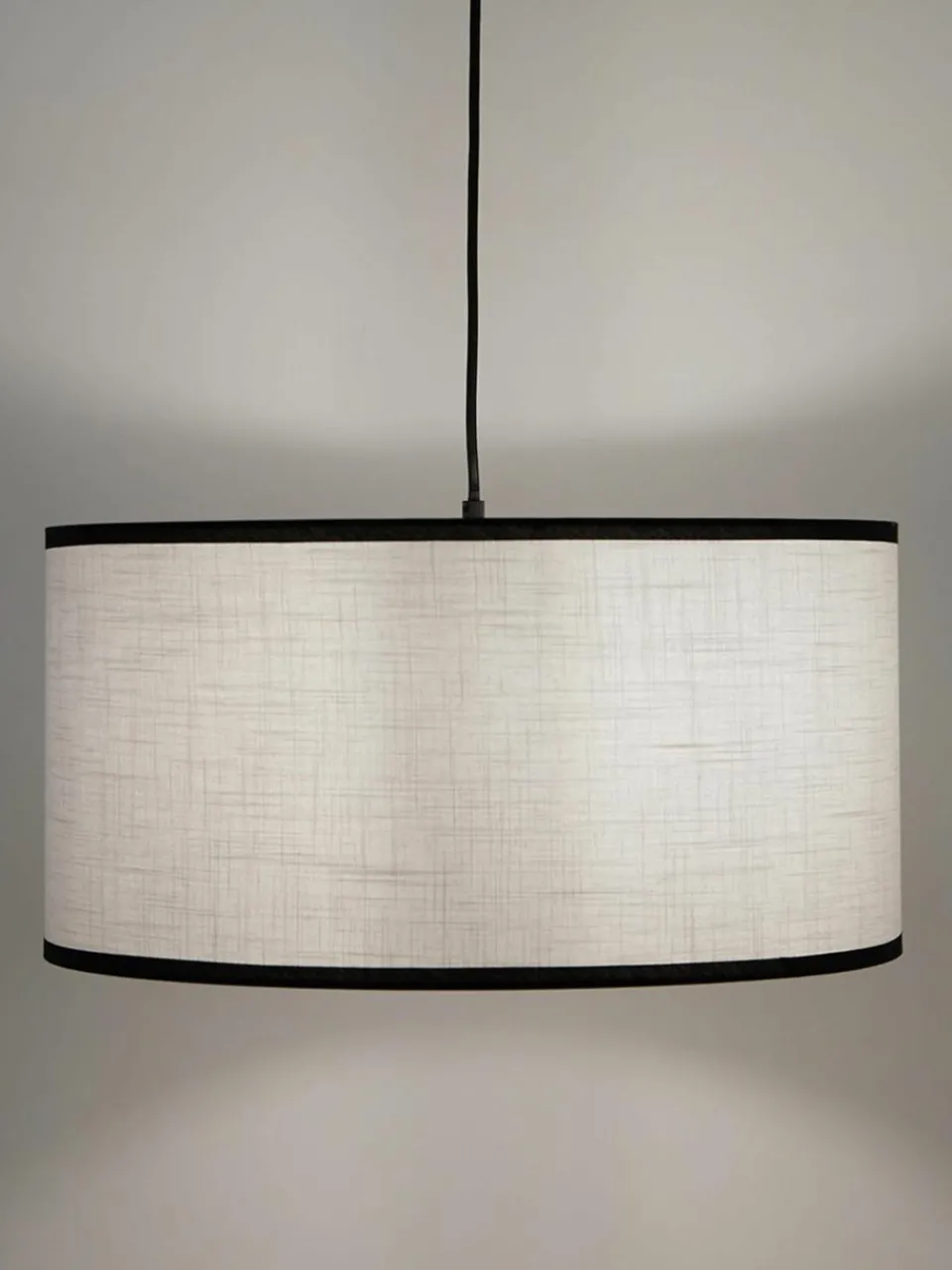 Hanglamp Claudette met linnen lampenkap^Westwing Collection Online