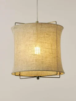 Hanglamp Clouds van linnen^Westwing Collection New
