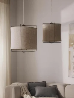 Hanglamp Clouds van linnen^Westwing Collection New