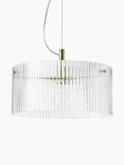 Hanglamp Emmi van geribbeld glas^Westwing Collection Hot