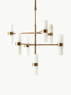 Hanglamp Isaac van albast^Westwing Collection Fashion