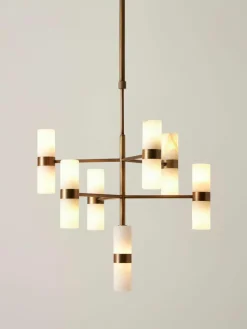 Hanglamp Isaac van albast^Westwing Collection Fashion