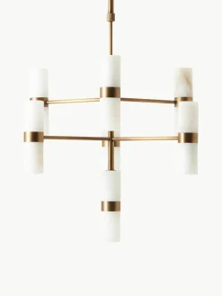 Hanglamp Isaac van albast^Westwing Collection Fashion