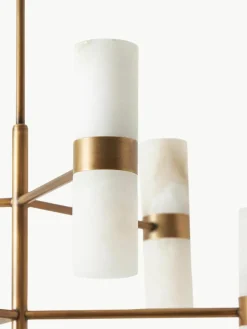 Hanglamp Isaac van albast^Westwing Collection Fashion