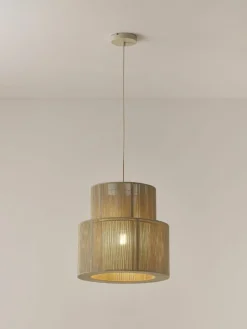 Hanglamp Lace van linnen draden^Westwing Collection New