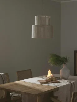 Hanglamp Lace van linnen draden^Westwing Collection New