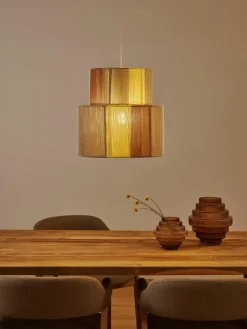 Hanglamp Lace van linnen draden^Westwing Collection Fashion