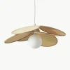 Hanglamp Milani met decoratie uit natuurlijke vezels^Westwing Collection New