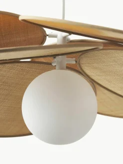 Hanglamp Milani met decoratie uit natuurlijke vezels^Westwing Collection New
