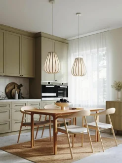 Hanglamp Salma van bamboehout^Westwing Collection Online