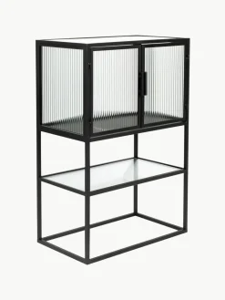 Highboard Boli met gegroefd glas^Dutchbone Online