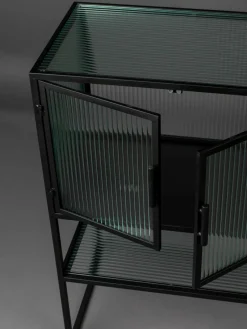 Highboard Boli met gegroefd glas^Dutchbone Online