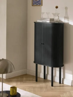 Highboard Calary met geribde voorzijde^Westwing Collection Fashion