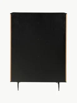 Highboard Linea met schuifdeur en geribbelde voorzijde^Westwing Hot
