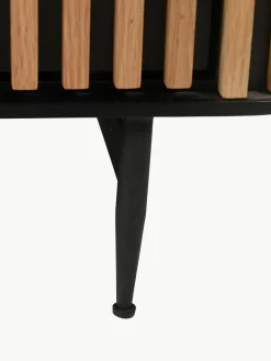 Highboard Linea met schuifdeur en geribbelde voorzijde^Westwing Hot