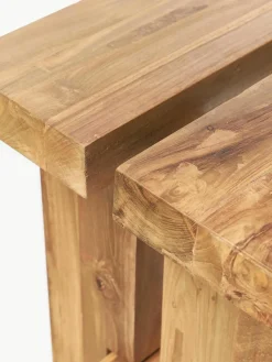 Hocker Hugo van teakhout^Westwing Collection Fashion