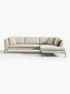 Hoekbank Emma met metalen poten^Westwing Collection Outlet