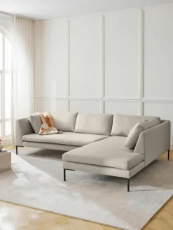 Hoekbank Emma met metalen poten^Westwing Collection Outlet