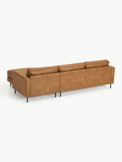 Hoekbank Hunter van gerecycled leer^Westwing Collection Online