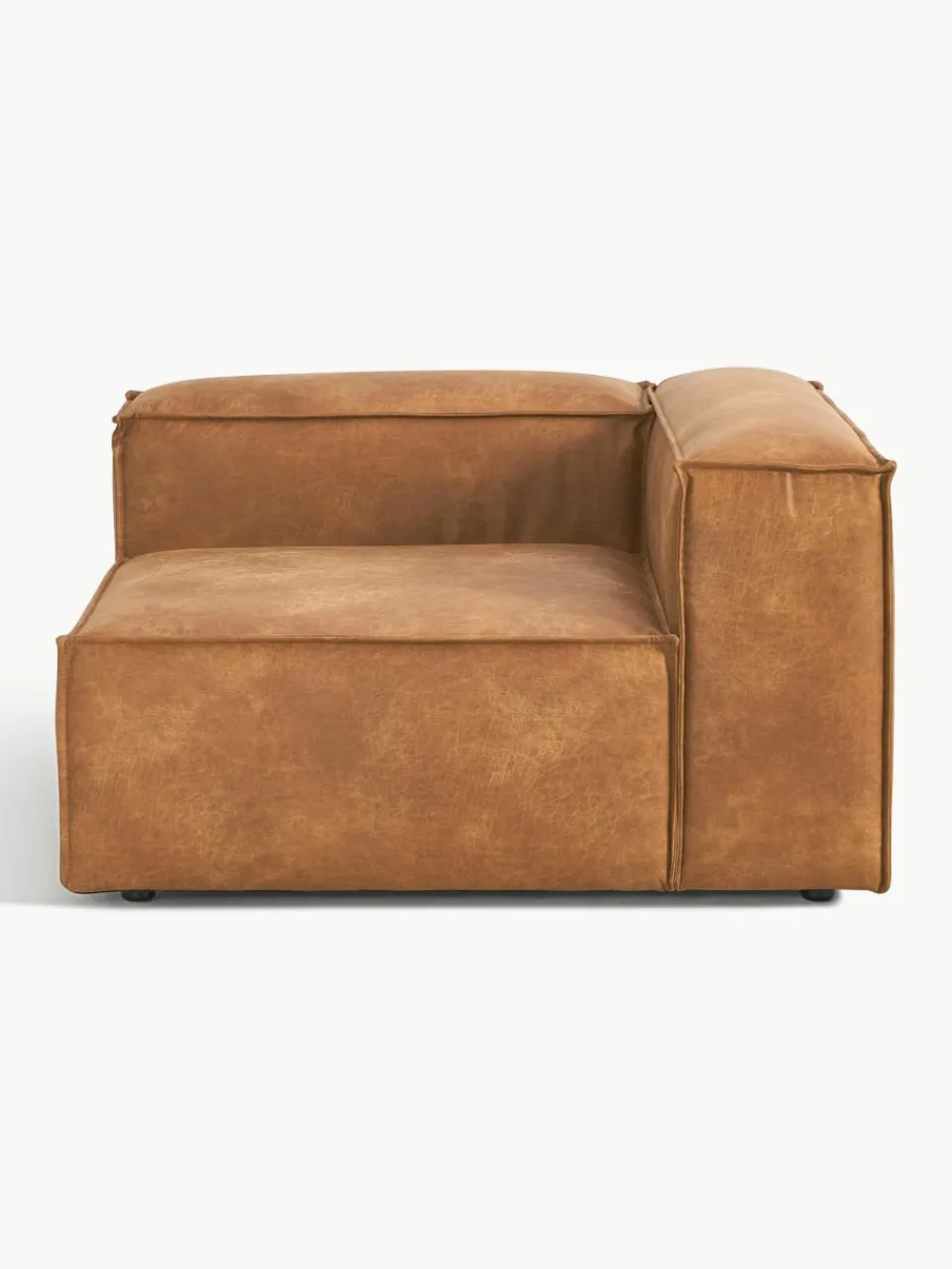 Hoekmodule Lennon van gerecycled leer^Westwing Collection Fashion