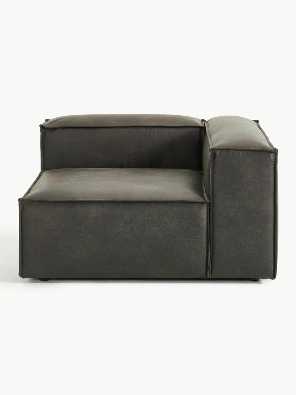 Hoekmodule Lennon van gerecycled leer^Westwing Collection Sale