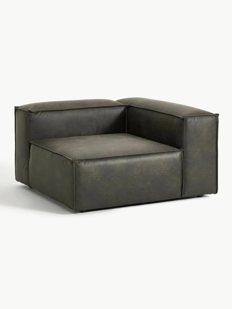 Hoekmodule Lennon van gerecycled leer^Westwing Collection Sale