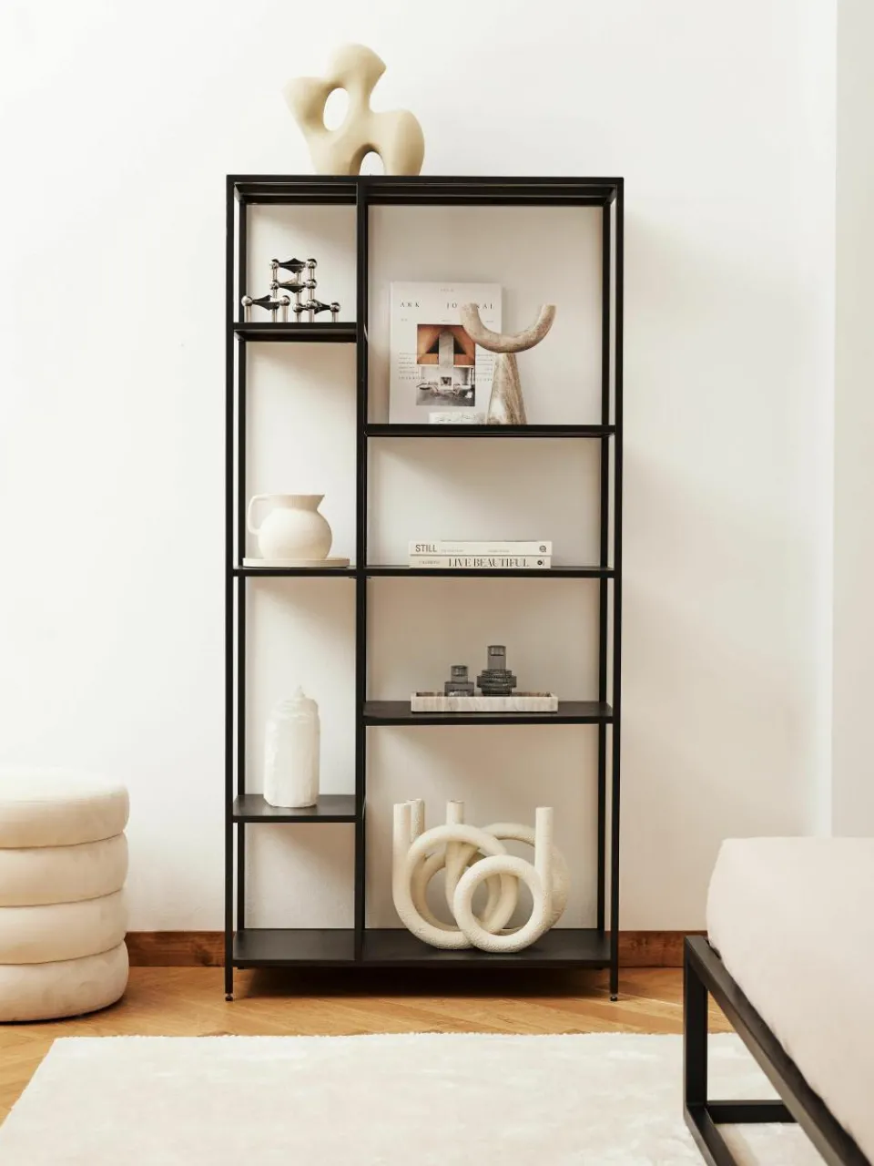 Hoge metalen plank Neptun^Westwing Collection Fashion